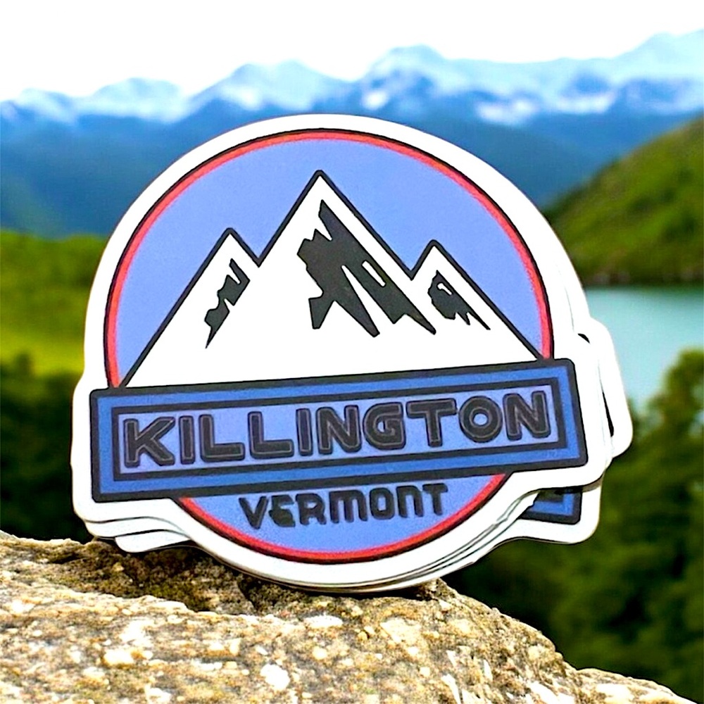 Killington Vermont Matte Finish PVC Removable Waterproof Decor Accent Sticker